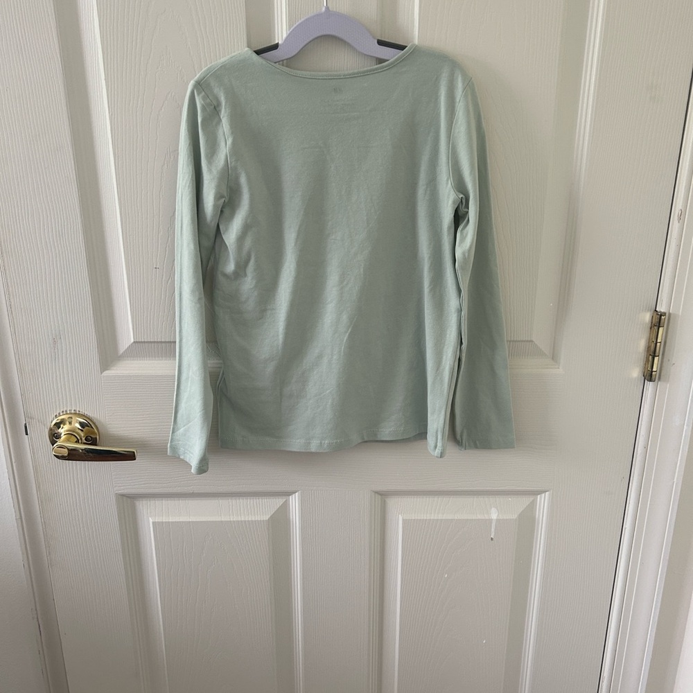 H&M Girls Printed Jersey Top - Size 6X/7 - Picture 4 of 4